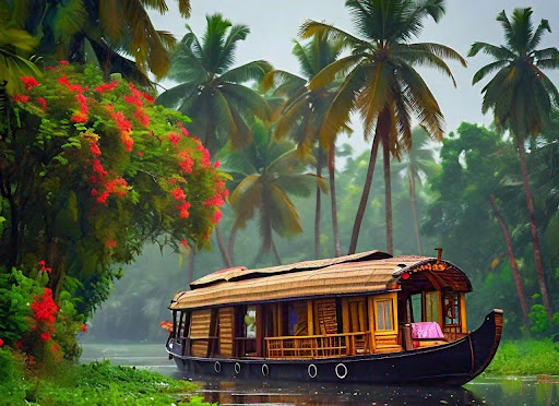 Alleppey in Monsoon (June to September)