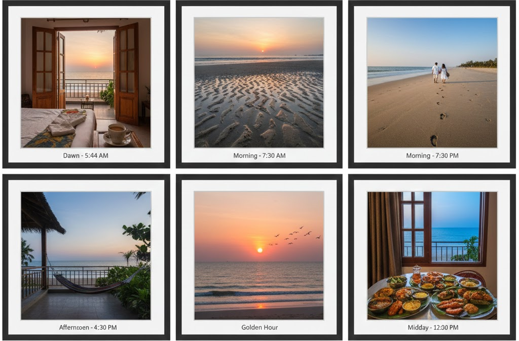 I enjoyed a peaceful beach walk under the stars, listening to the melodies of the waves and capturing long‑exposure shots of soft moonlight playing on the water.