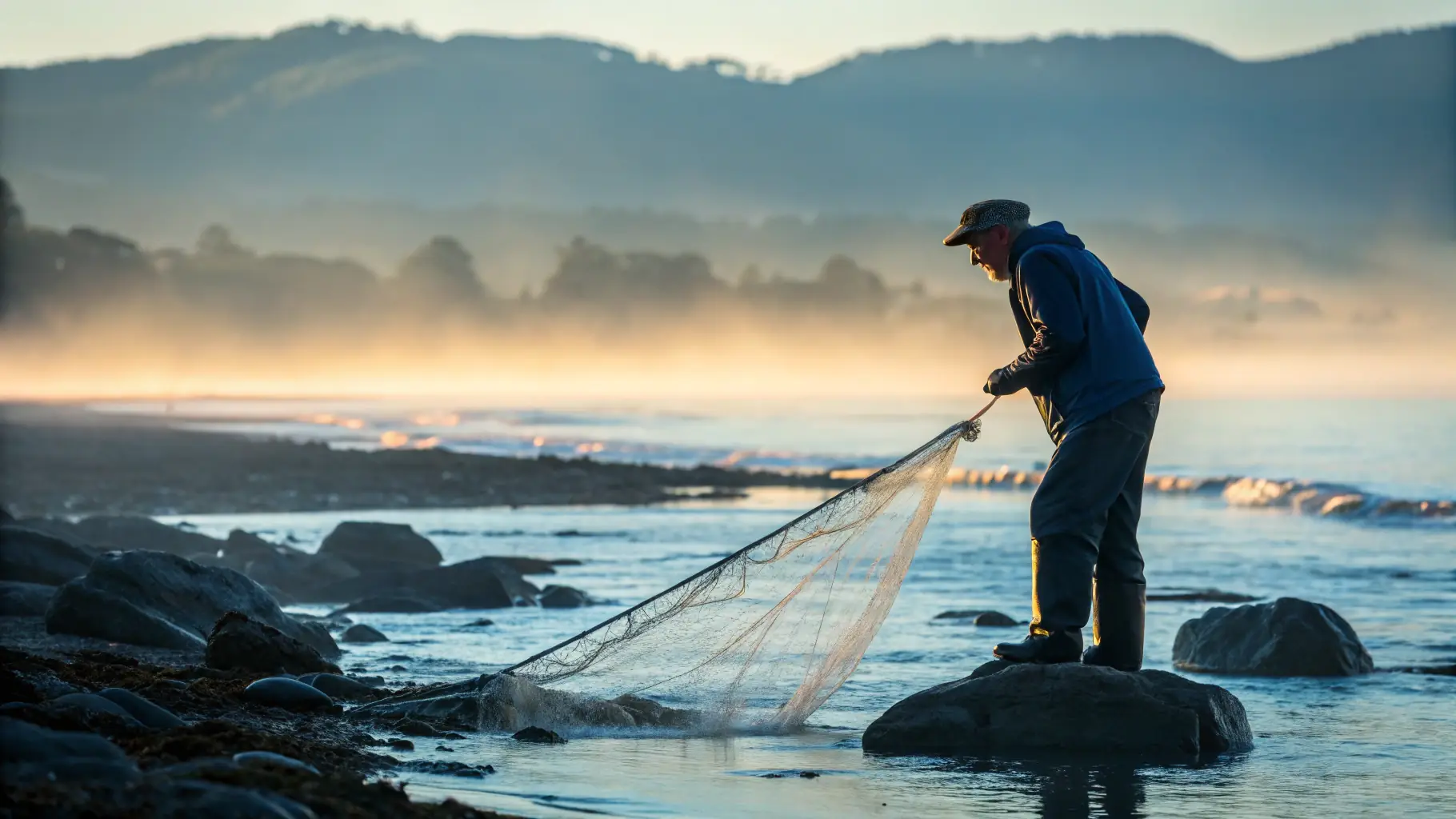 Experience the serene beauty of Kerala's coastline as you join the local fishermen in their daily pursuit. Witness their skill and dedication, a true testament to their heritage.